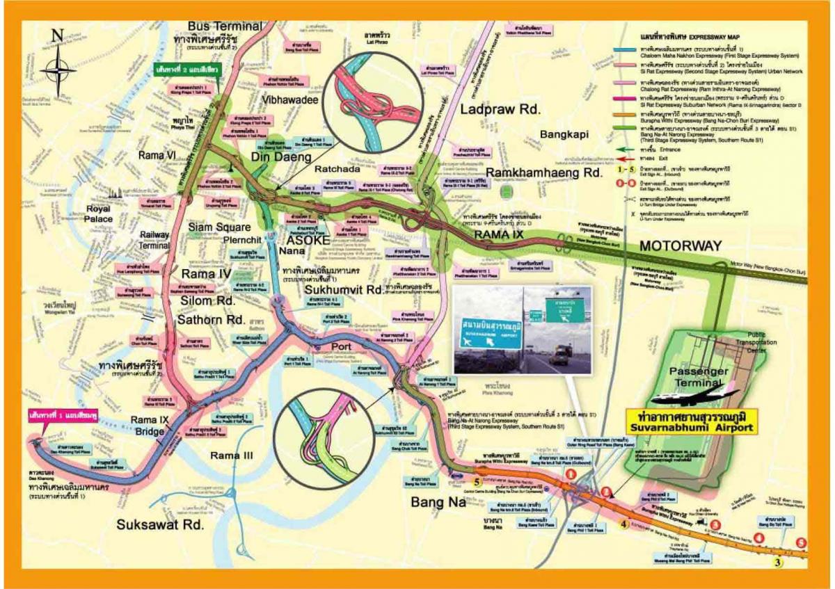 kart over bangkok expressway