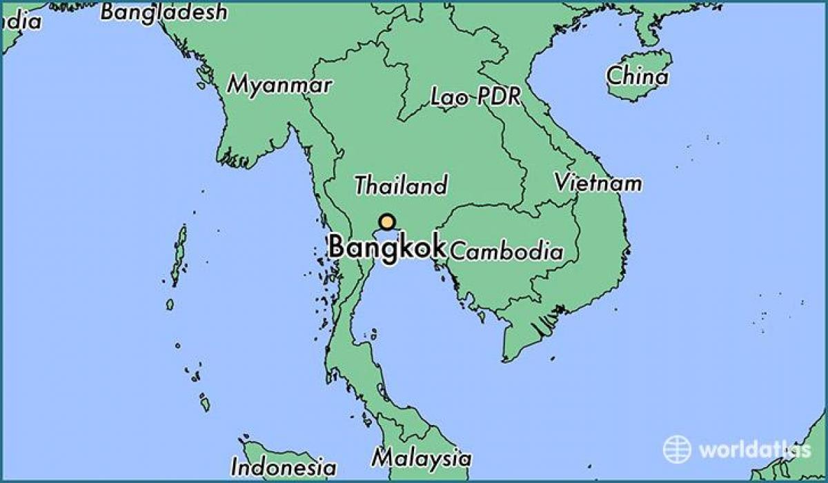 kart over bangkok land
