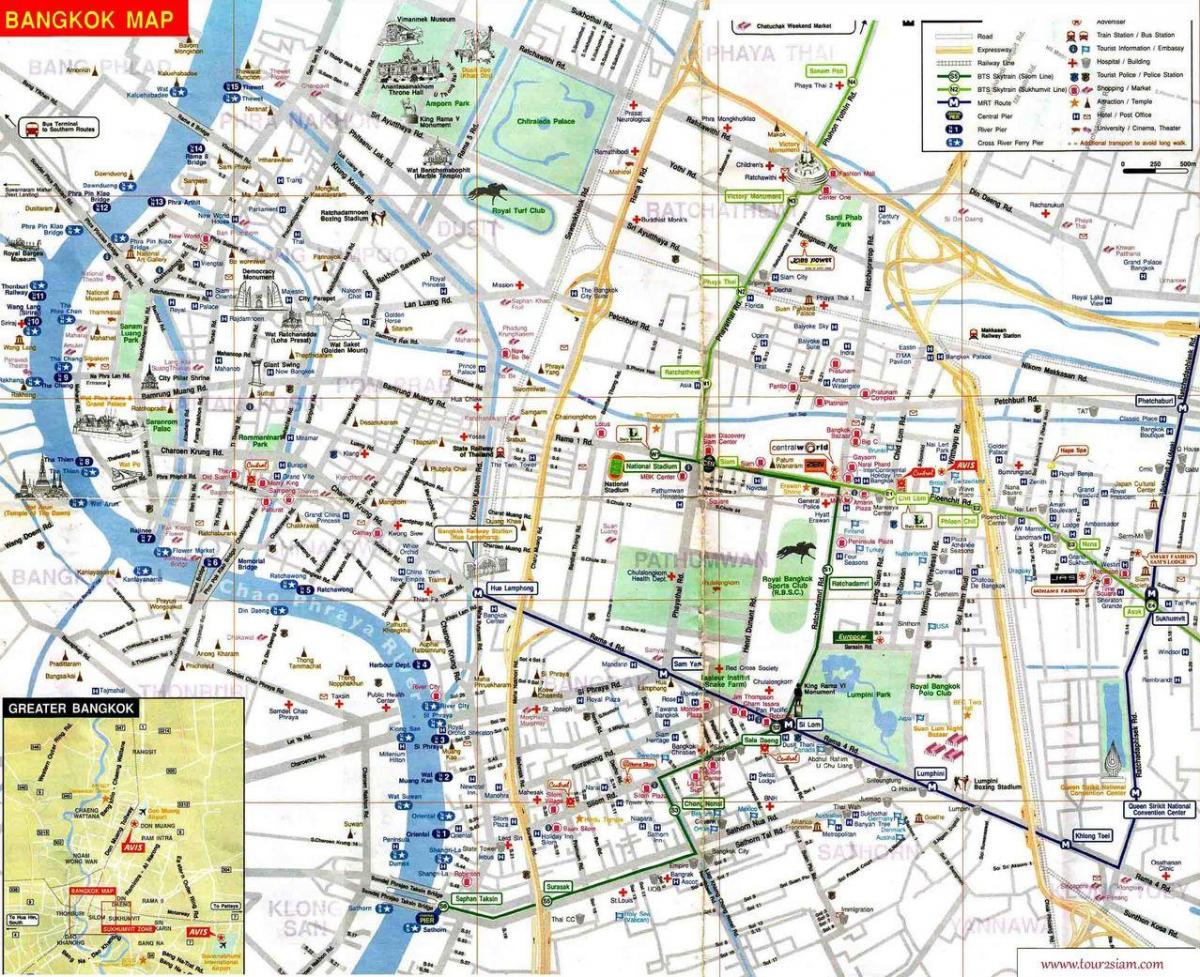 kart over mbk bangkok