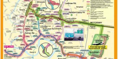 Kart over bangkok expressway