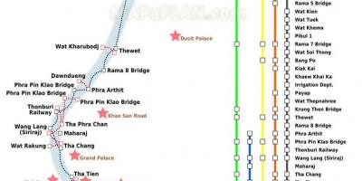 Bangkok river ferge kart