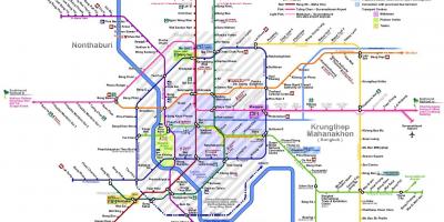Bangkok tog linje kart