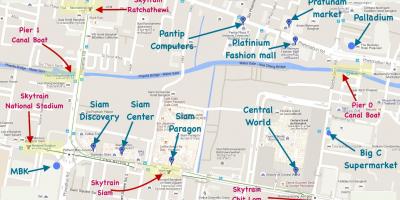 Kart over bangkok markeder